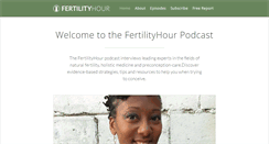 Desktop Screenshot of fertilityhour.com