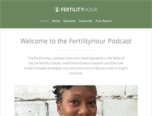 Tablet Screenshot of fertilityhour.com